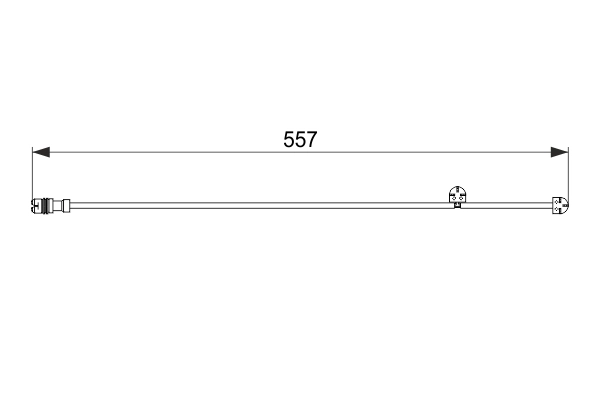 Warning Contact, brake pad wear 1 987 474 555