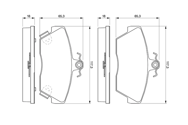 BOSCH 0 986 424 244 Brake Pad Set, disc brake
