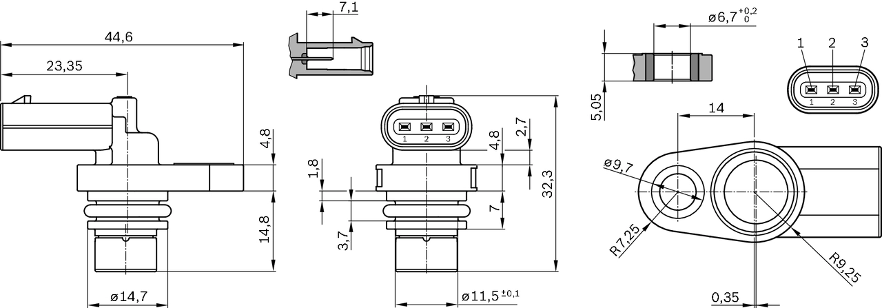 BOSCH 0 232 103 099 Sensor, camshaft position