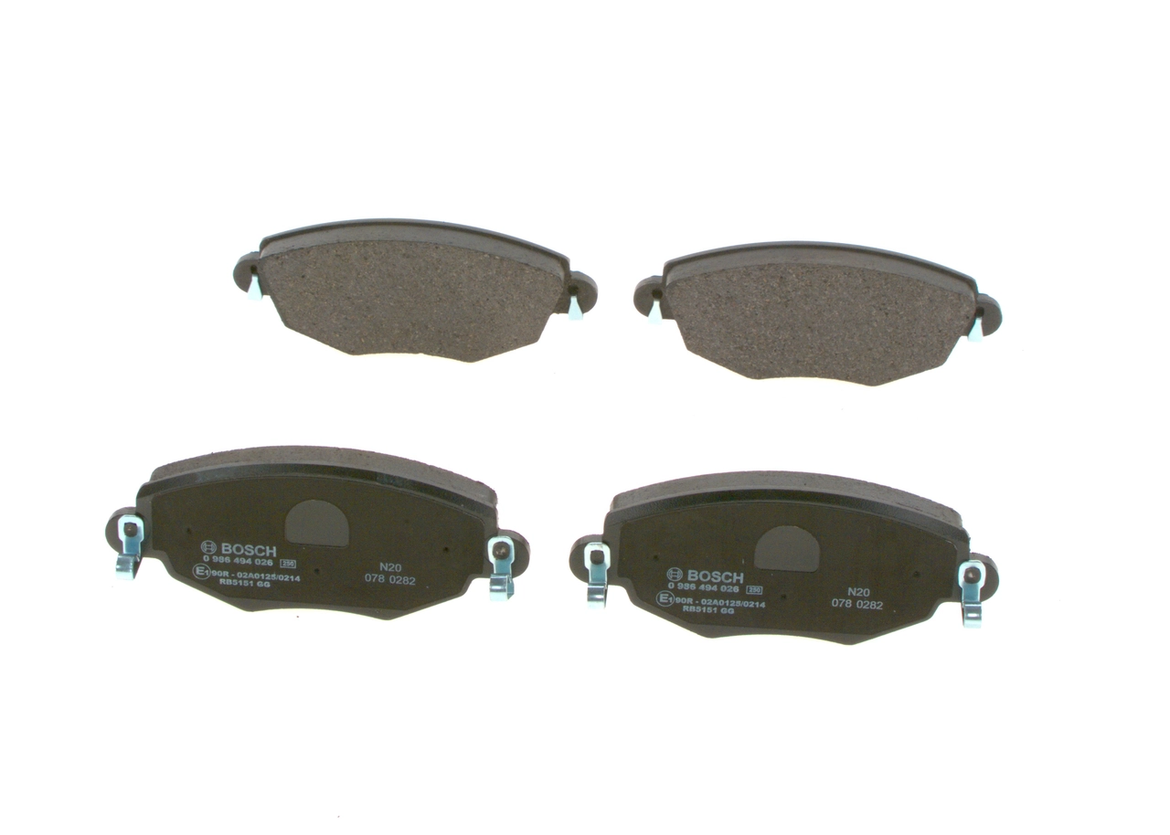 Brake Pad Set, disc brake 0 986 494 026