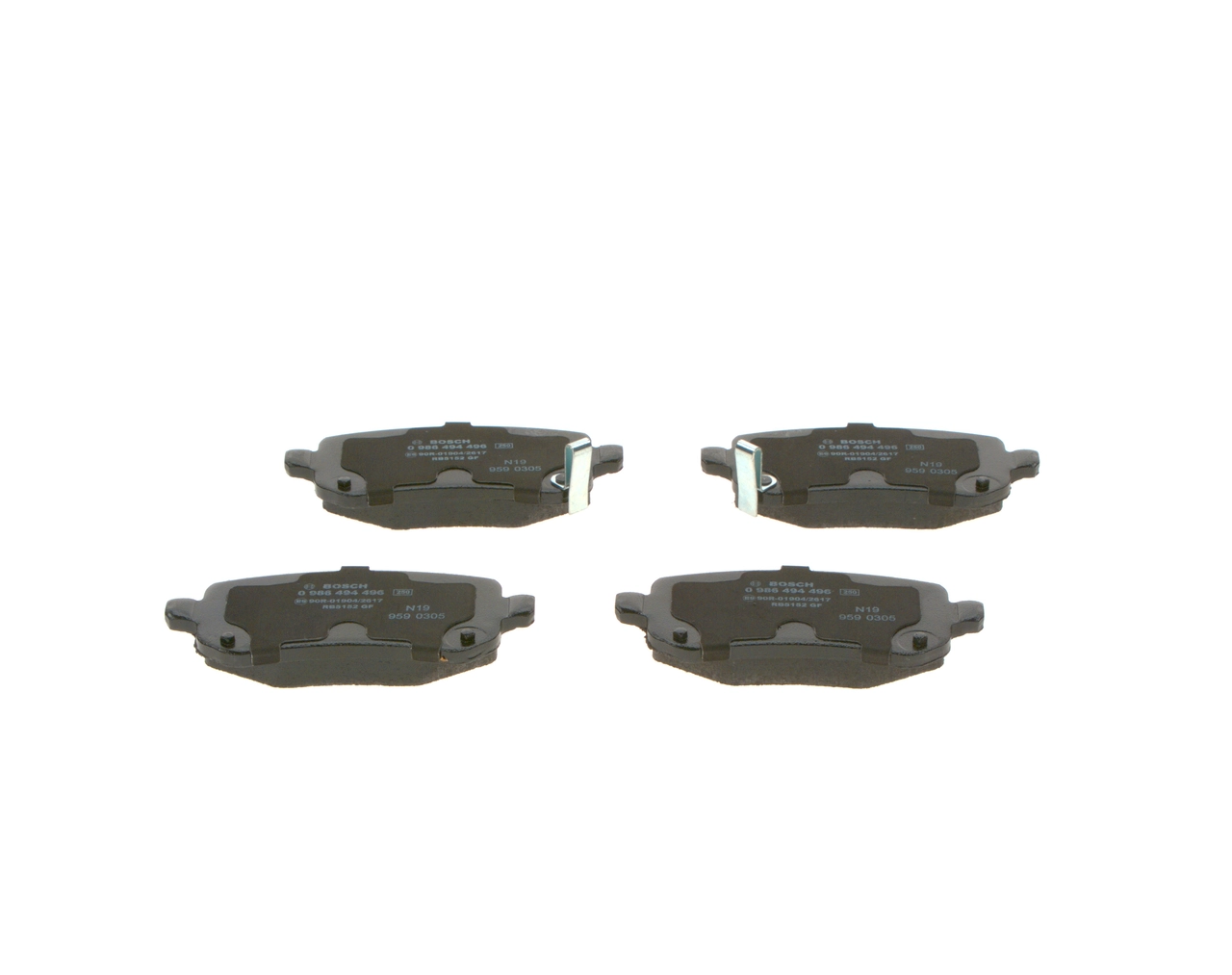 Brake Pad Set, disc brake 0 986 494 496