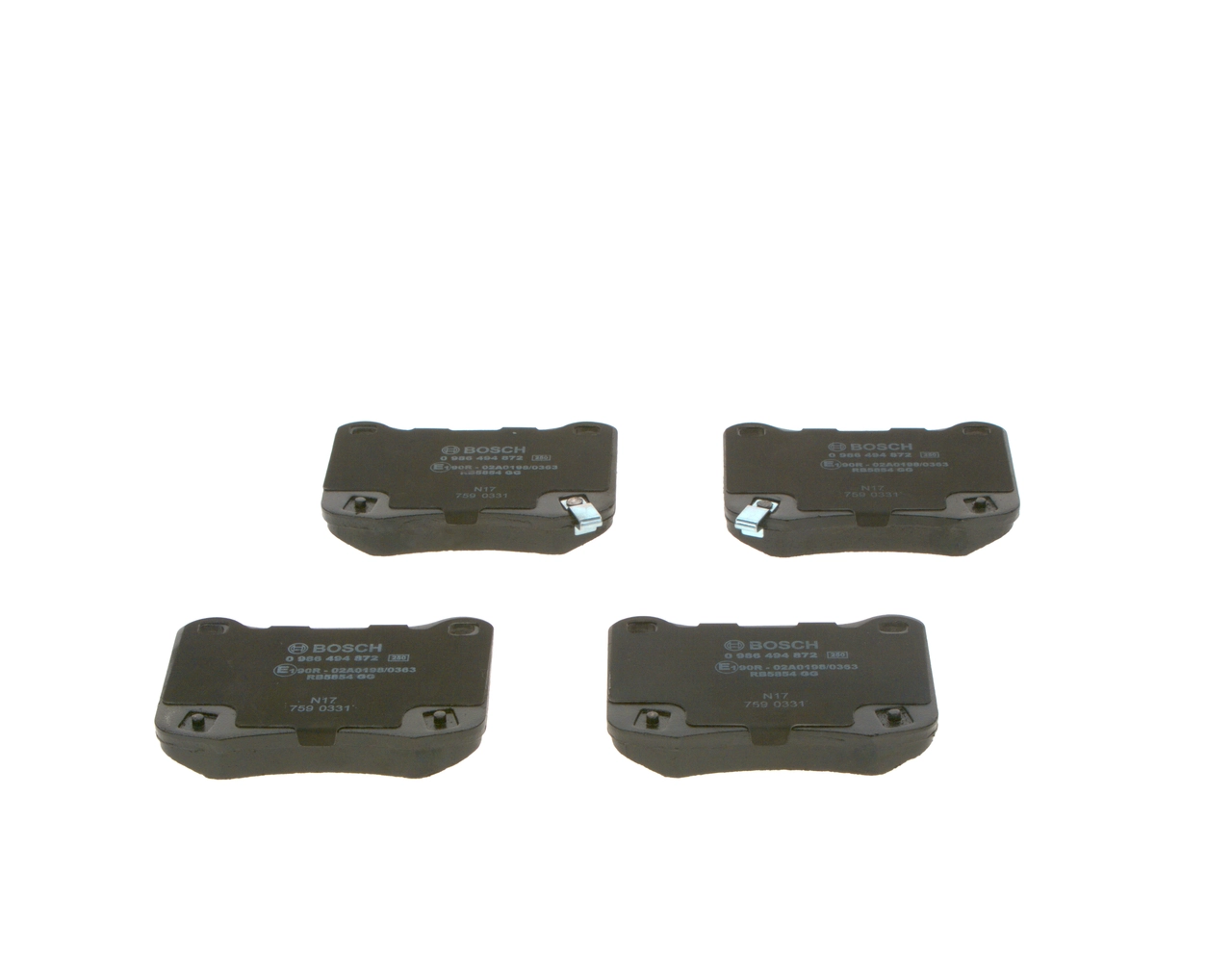 Brake Pad Set, disc brake 0 986 494 872