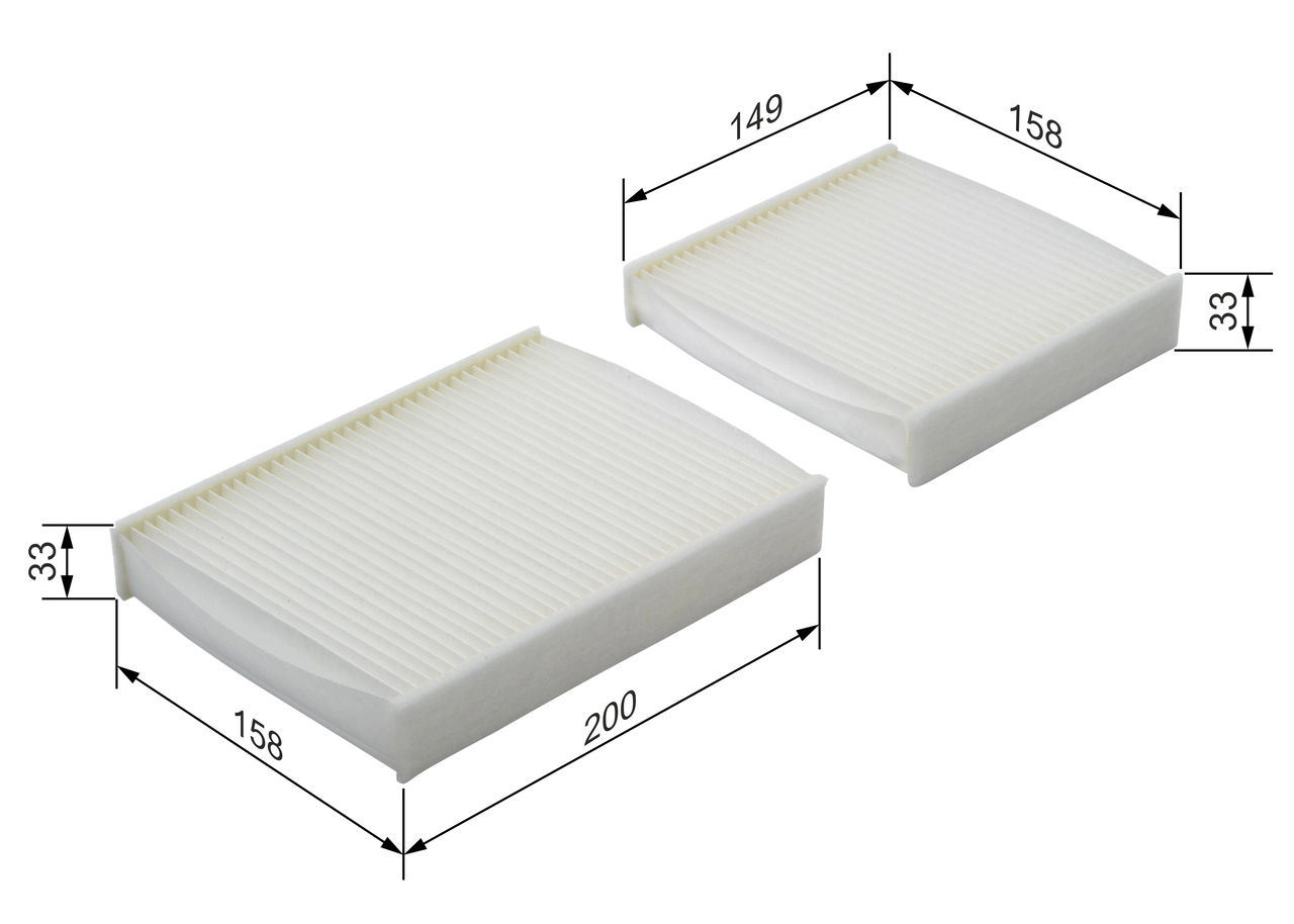 Filter, cabin air 1 987 432 136