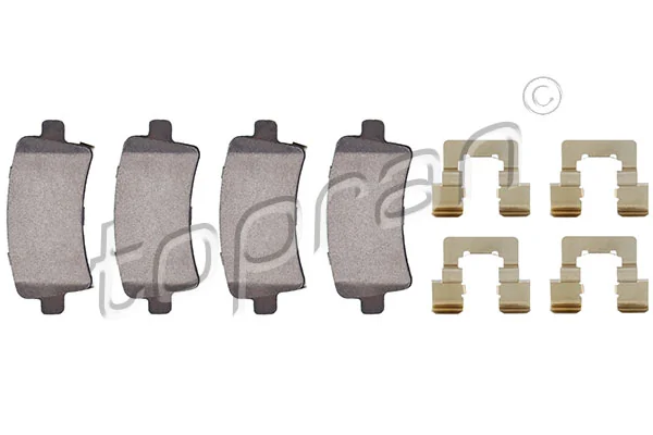 Brake Pad Set, disc brake 207 651