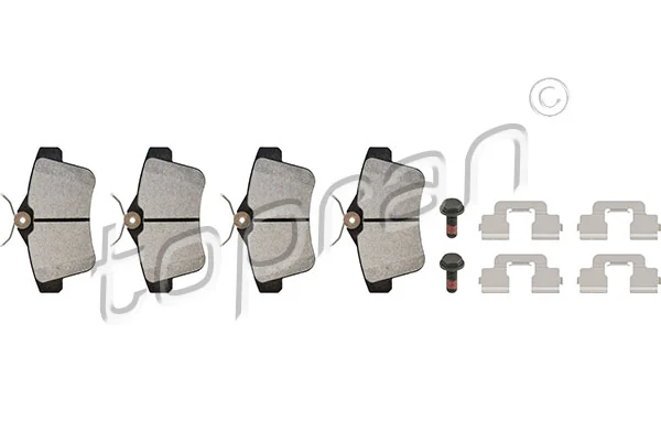 Brake Pad Set, disc brake 722 832