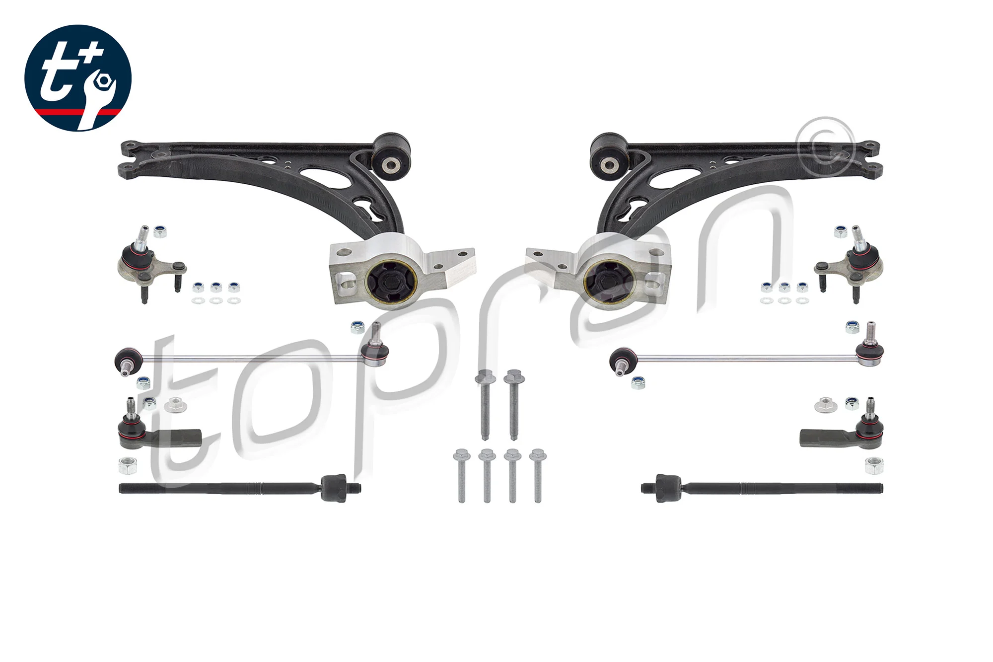 Control/Trailing Arm Kit, wheel suspension t+ 629 709
