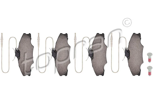 Brake Pad Set, disc brake 721 430