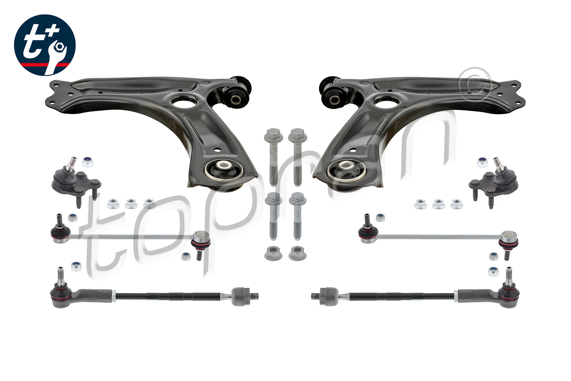 Control/Trailing Arm Kit, wheel suspension t+ 118 427