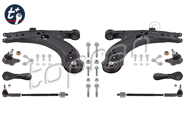 Control/Trailing Arm Kit, wheel suspension t+ 115 802
