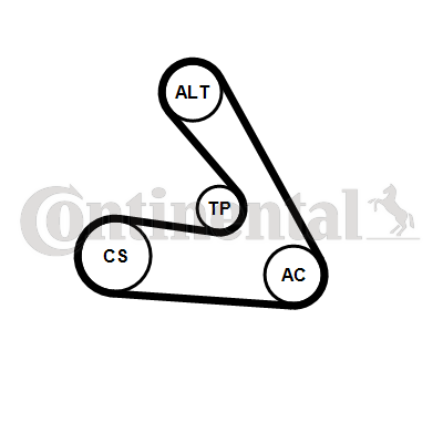 V-Ribbed Belt Set 6PK1270K1