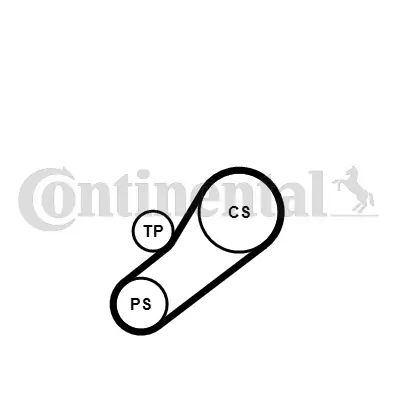 V-Ribbed Belt Set 4PK735K1