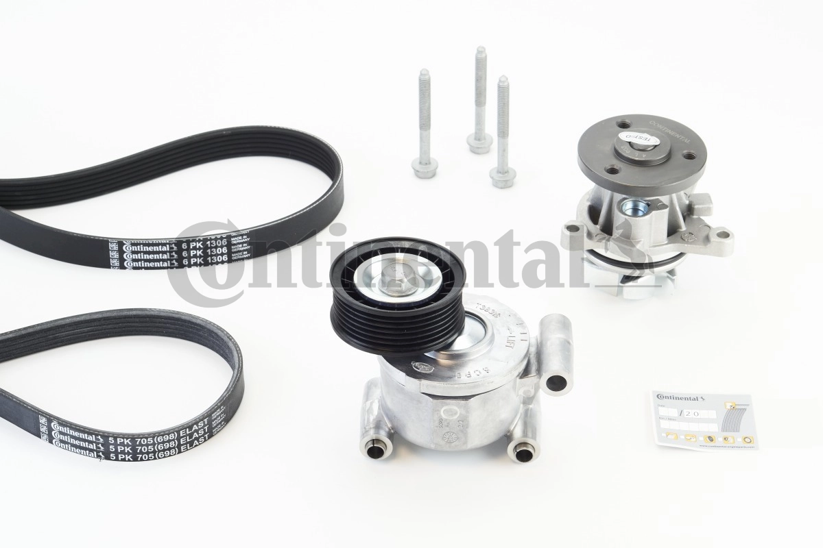 Water Pump + V-Ribbed Belt Kit 6PK1306WP2