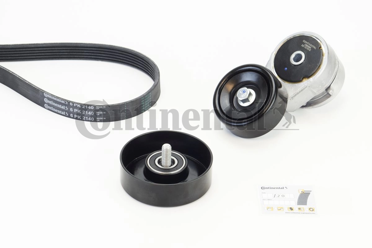 CONTINENTAL CTAM 6PK2140K1 V-Ribbed Belt Set