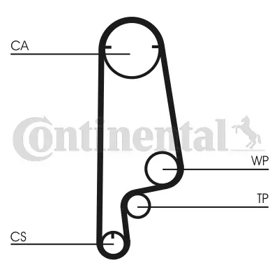 CONTINENTAL CTAM CT546 Timing Belt