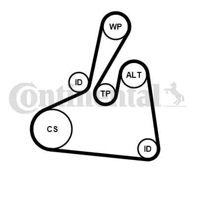 V-Ribbed Belt Set 6PK1502 EXTRA K2