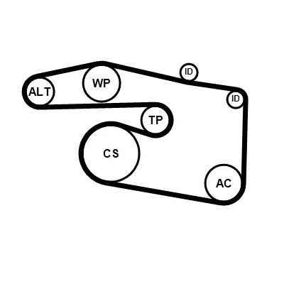 V-Ribbed Belt Set 5PK1815K1