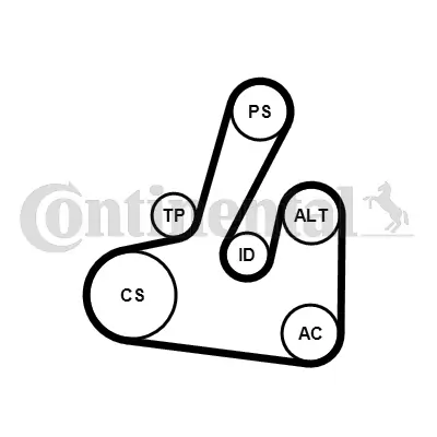 V-Ribbed Belt Set 6PK1705K2