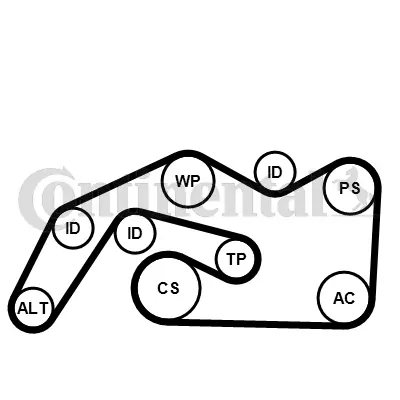 V-Ribbed Belt Set 6PK2490K1