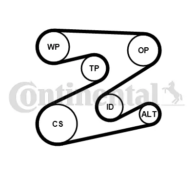 V-Ribbed Belt Set 5PK2030K1