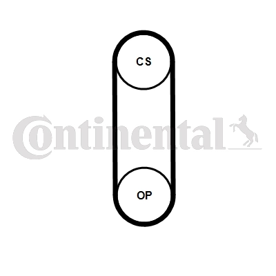 CONTINENTAL CTAM CT1238 Timing Belt
