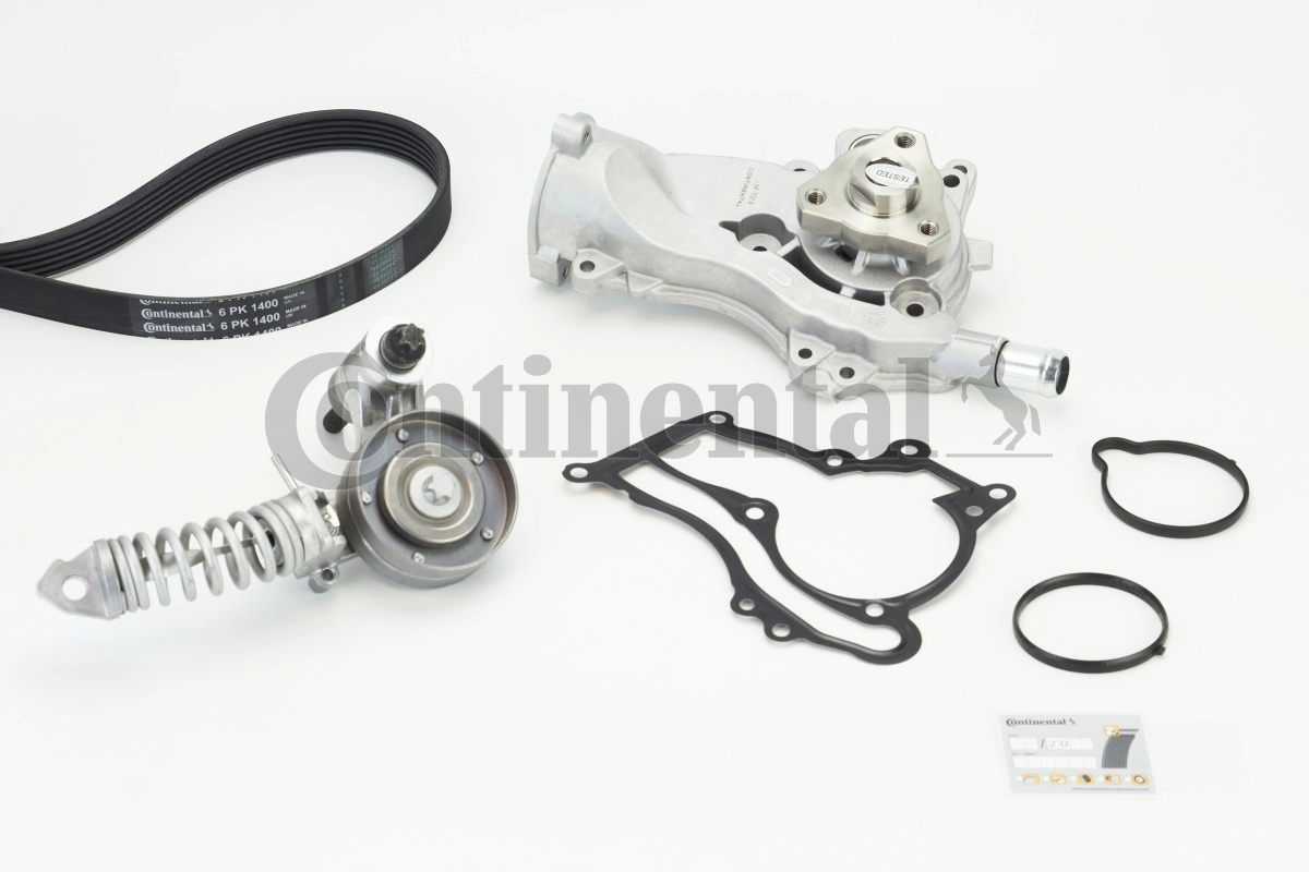 CONTINENTAL CTAM 6PK1400WP1 Water Pump + V-Ribbed Belt Kit