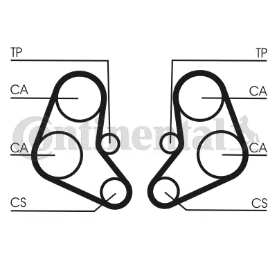 CONTINENTAL CTAM CT886 Timing Belt