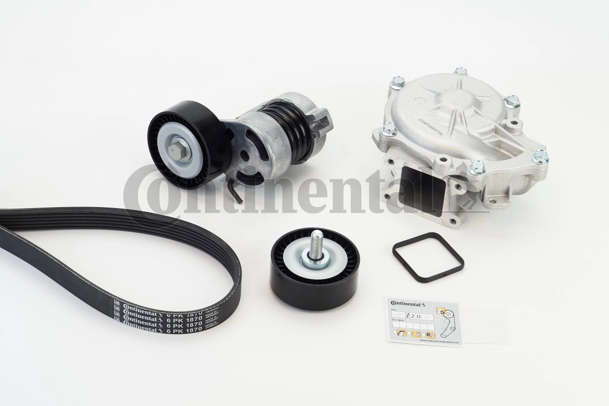 CONTINENTAL CTAM 6PK1870WP1 Water Pump + V-Ribbed Belt Kit