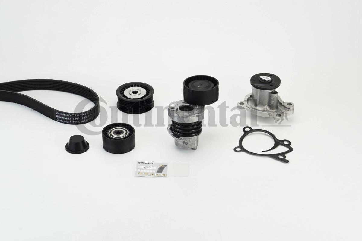 CONTINENTAL CTAM 7PK1605WP1 Water Pump + V-Ribbed Belt Kit