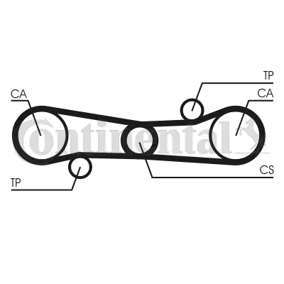 CONTINENTAL CTAM CT654 Timing Belt