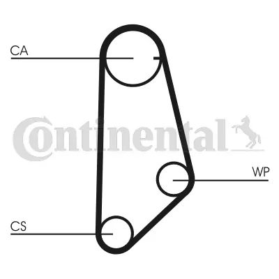 CONTINENTAL CTAM CT635 Timing Belt