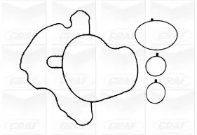 Water Pump, engine cooling PA1280