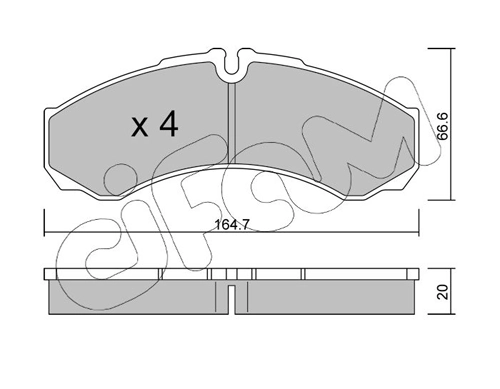 Brake Pad Set, disc brake 822-212-6