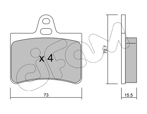 Brake Pad Set, disc brake 822-333-0