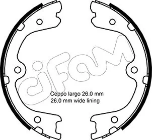 Brake Shoe Set, parking brake 153-298