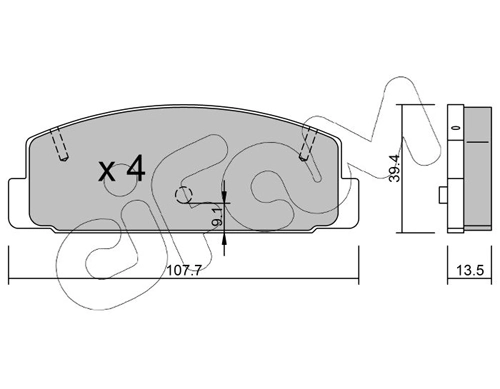 Brake Pad Set, disc brake 822-302-1