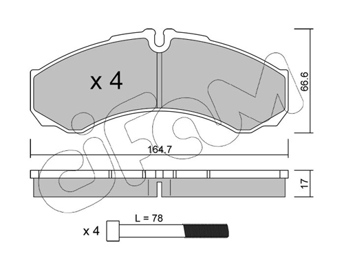 Brake Pad Set, disc brake 822-212-3