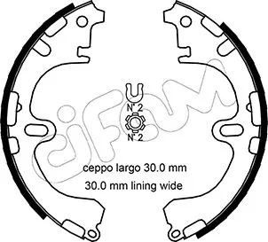 Brake Shoe Set 153-433