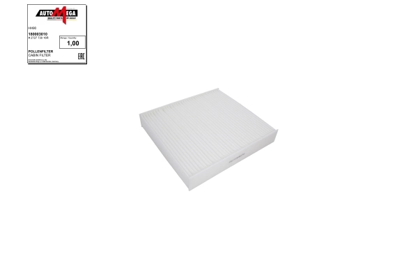 Filter, cabin air 180003010