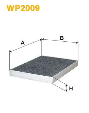 Filter, cabin air WP2009