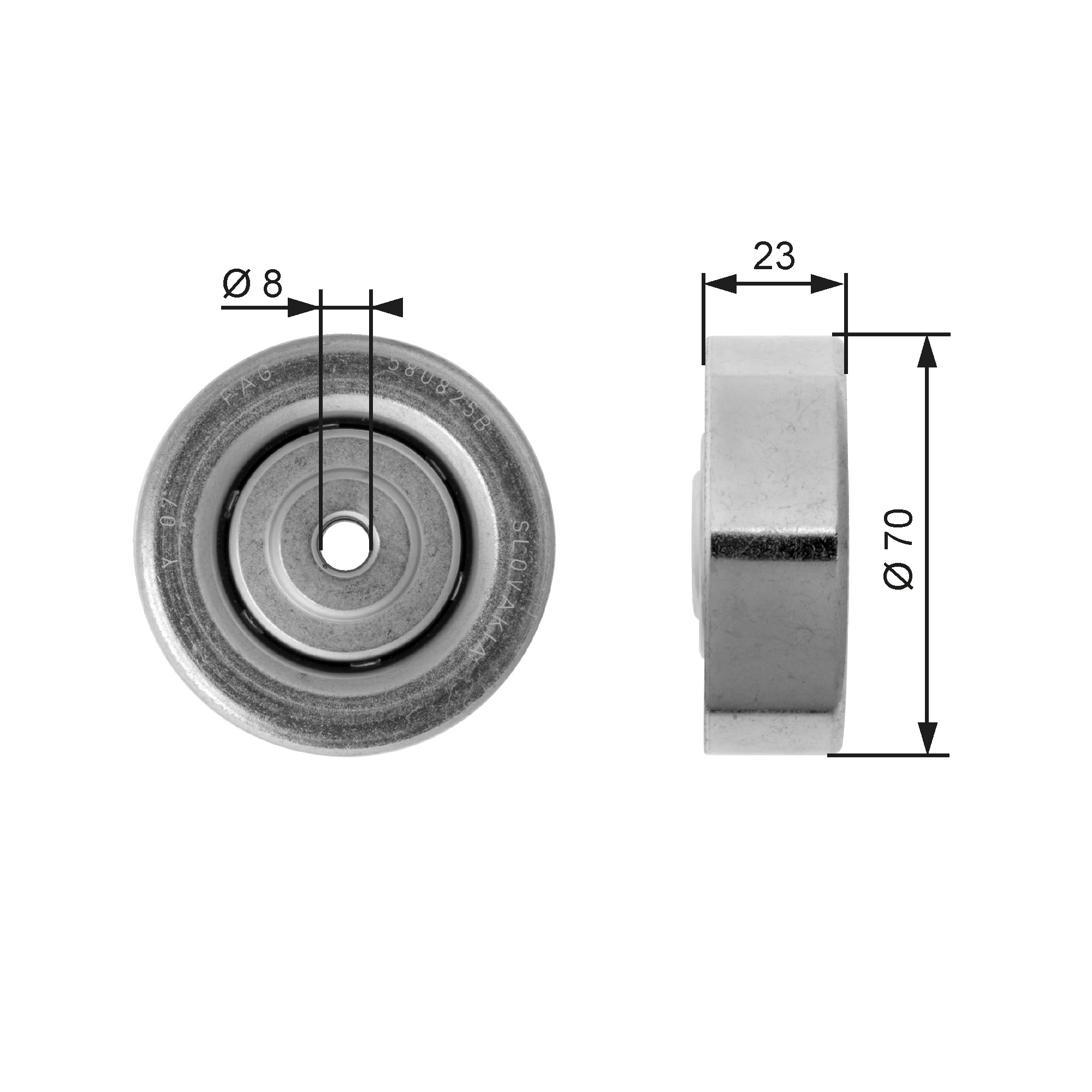 Tensioner Pulley, V-ribbed belt DriveAlign™ T36161