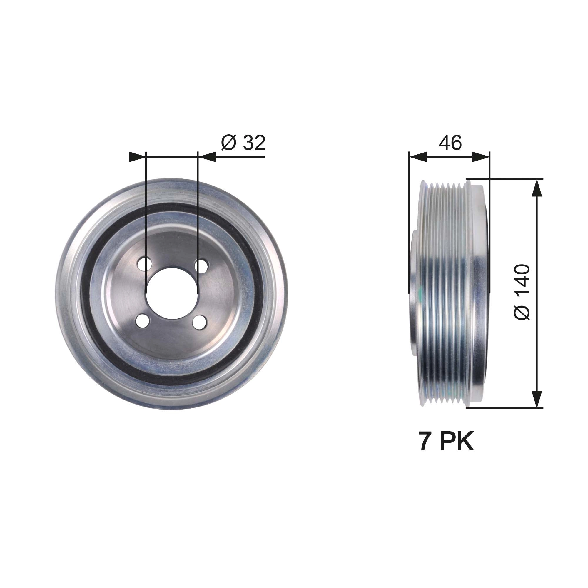 Belt Pulley, crankshaft DriveAlign™ TVD1078