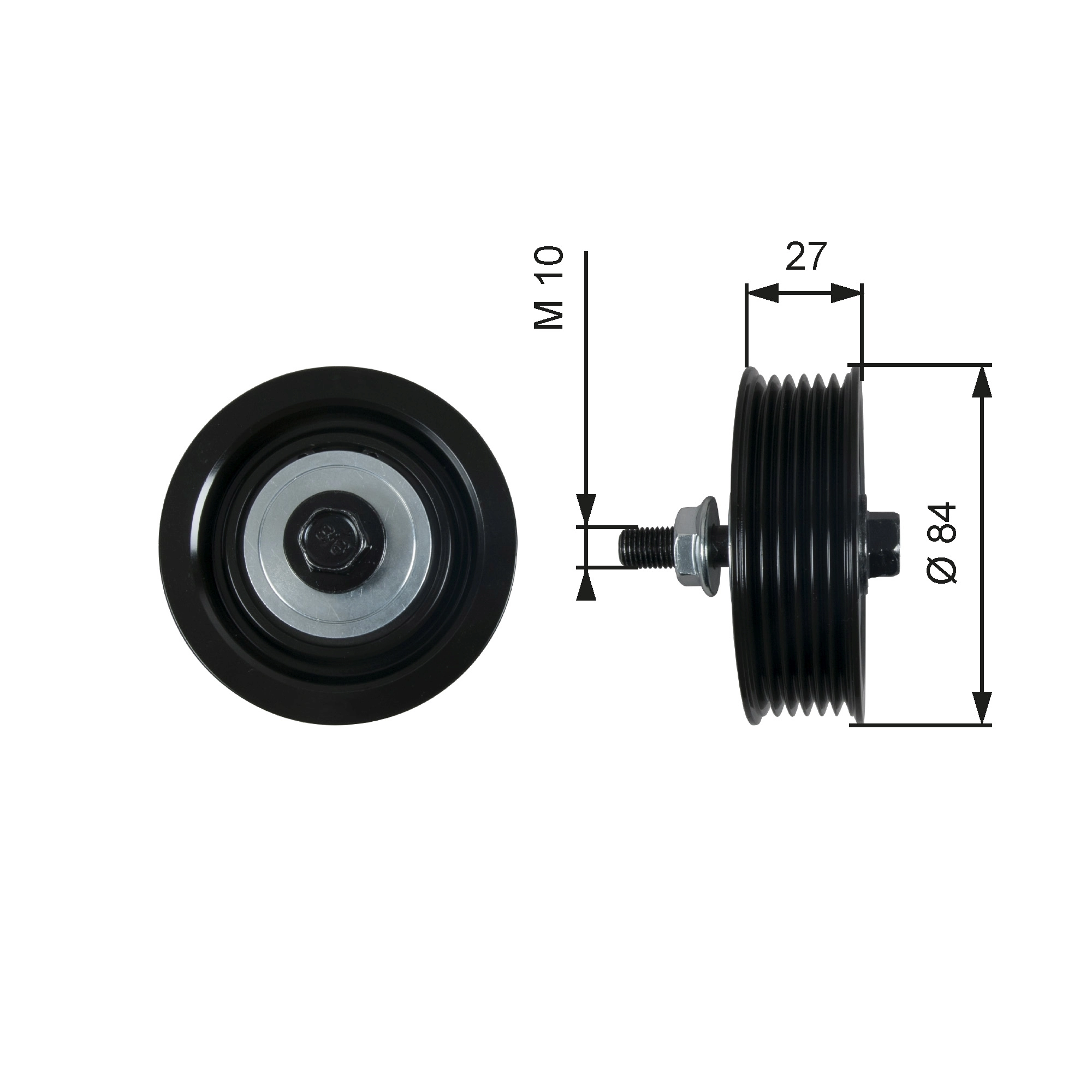 Deflection/Guide Pulley, V-ribbed belt DriveAlign™ T36602