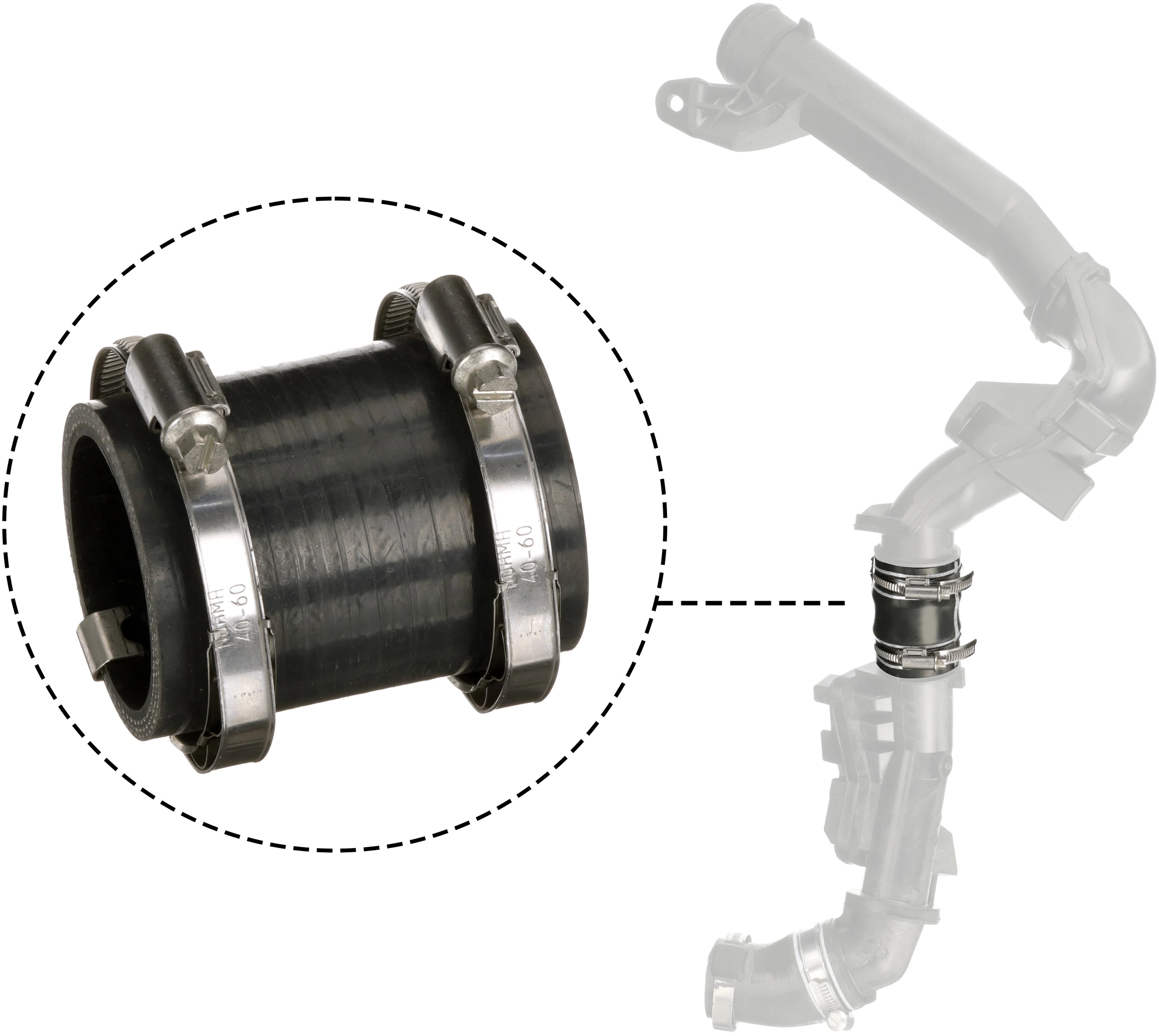 GATES 09-1505 Charge Air Hose