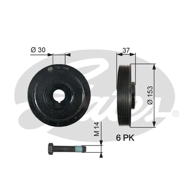 Belt Pulley, crankshaft DriveAlign™ TVD1006A