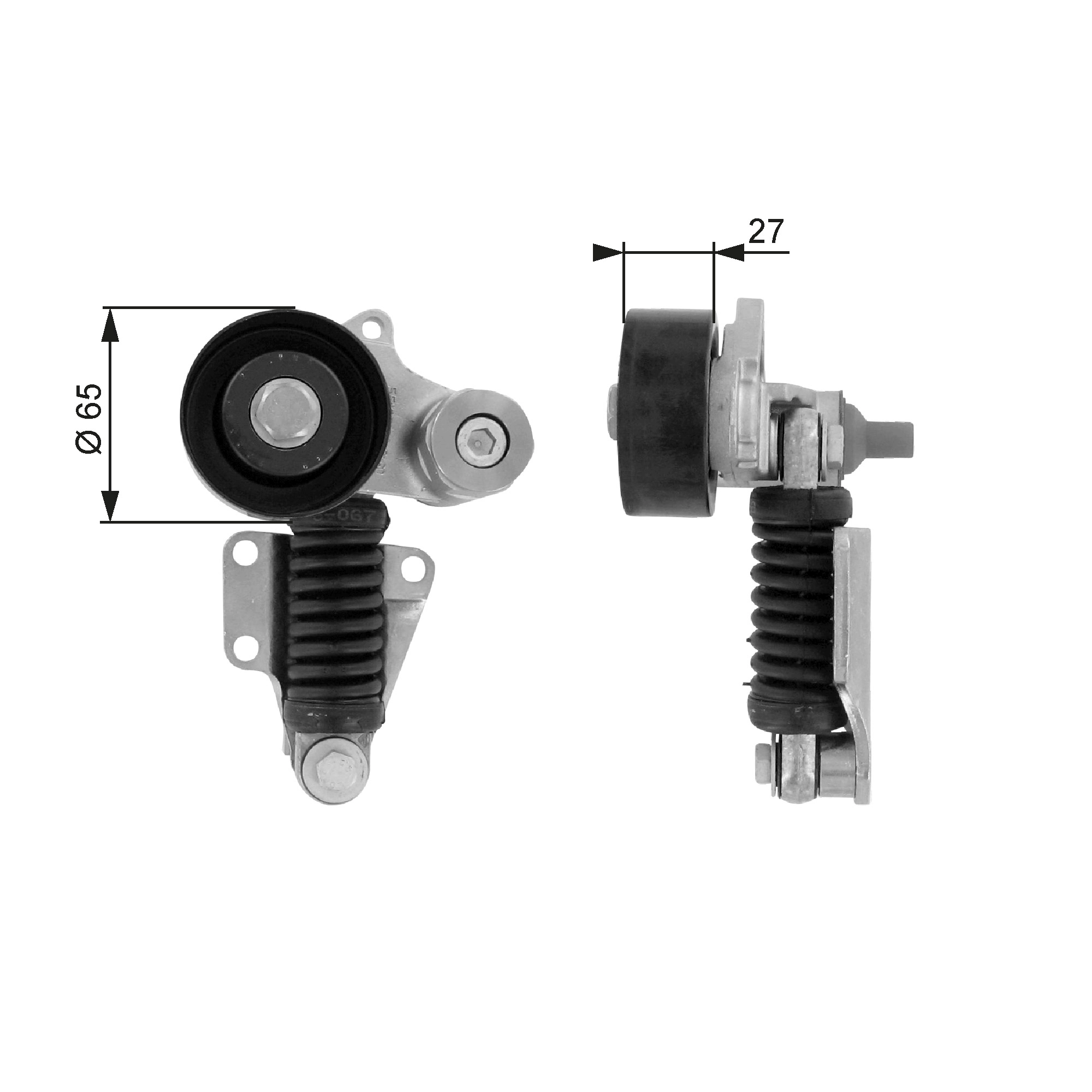Belt Tensioner, V-ribbed belt DriveAlign™ T38399