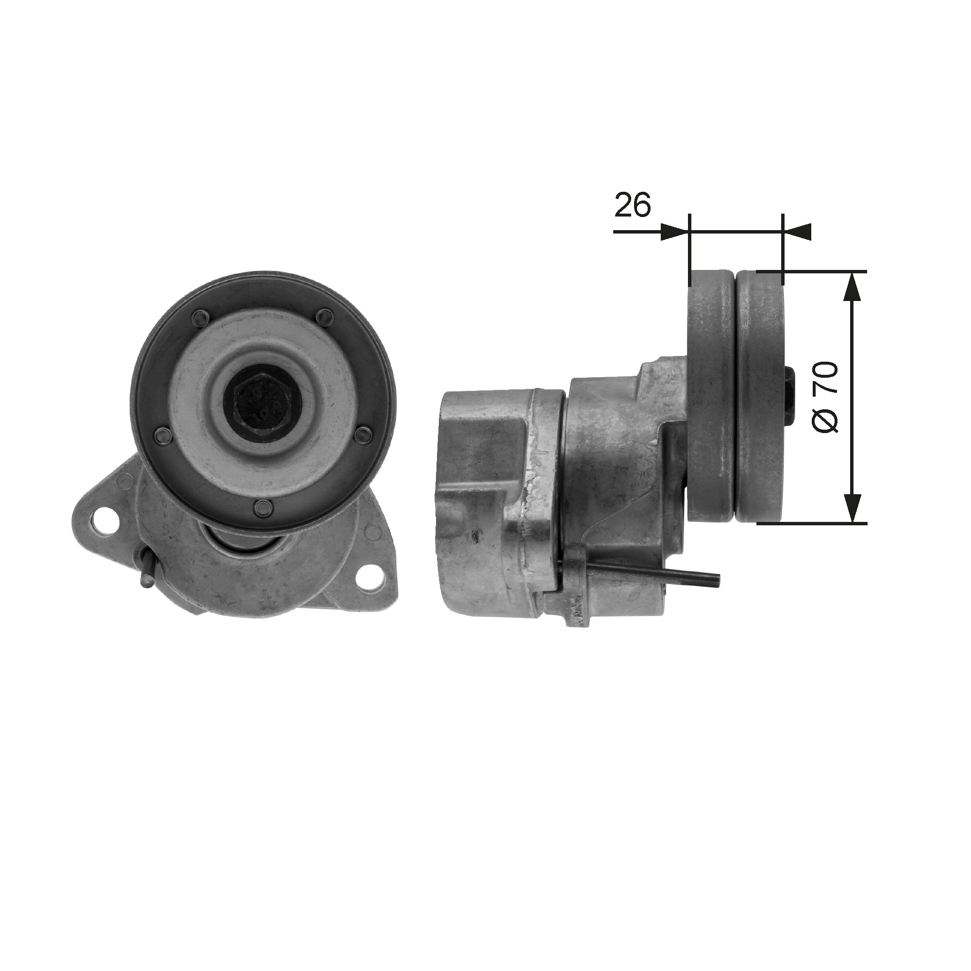 Belt Tensioner, V-ribbed belt DriveAlign™ T38154