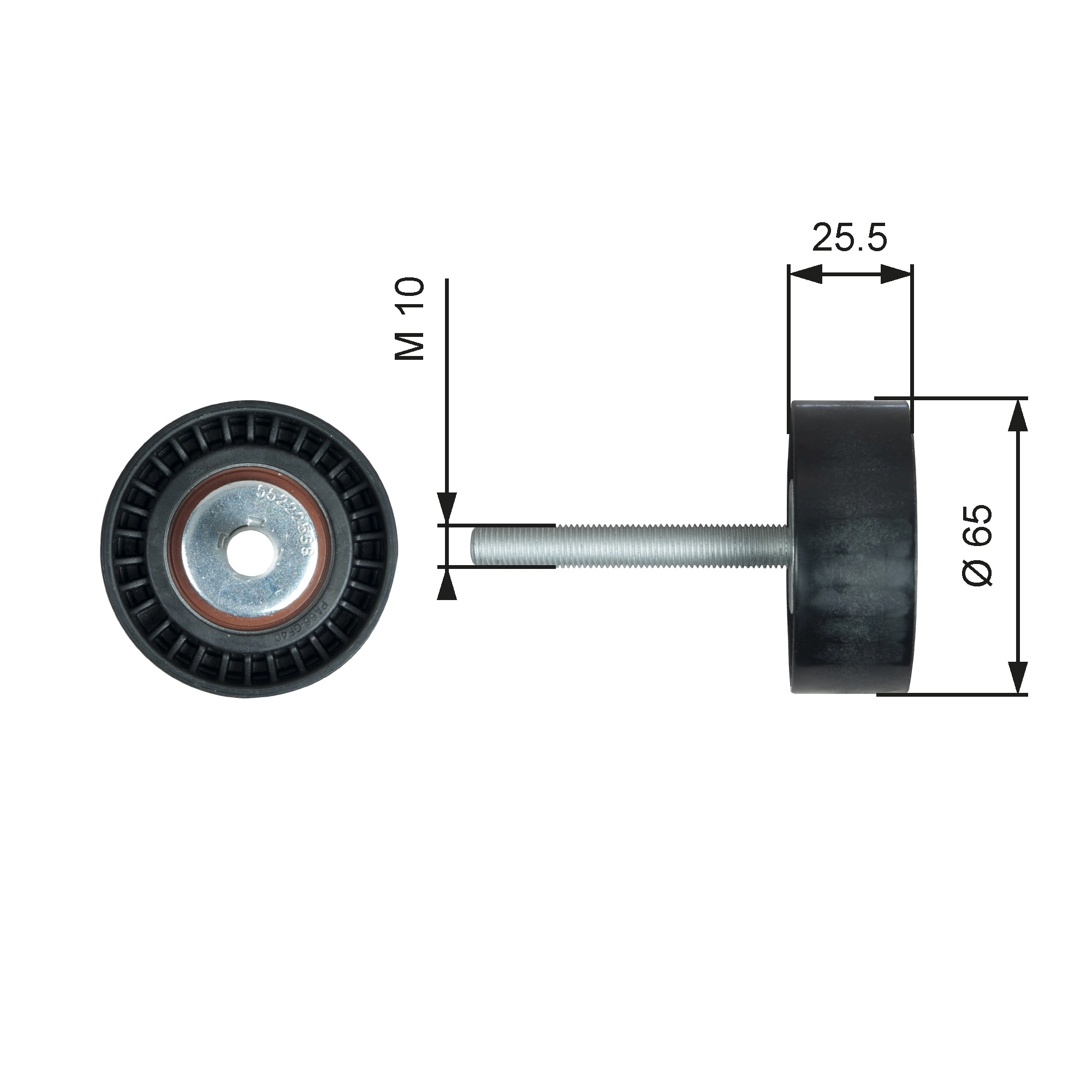 Deflection/Guide Pulley, V-ribbed belt DriveAlign™ T36772