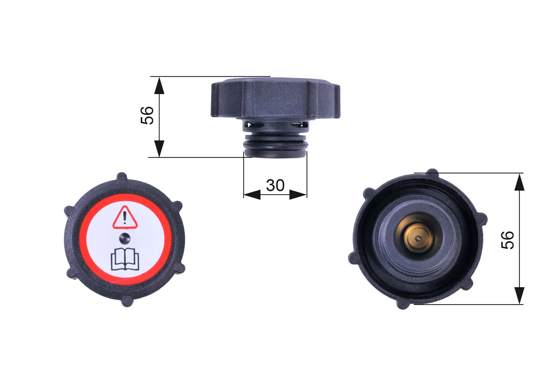 Cap, coolant tank RC243