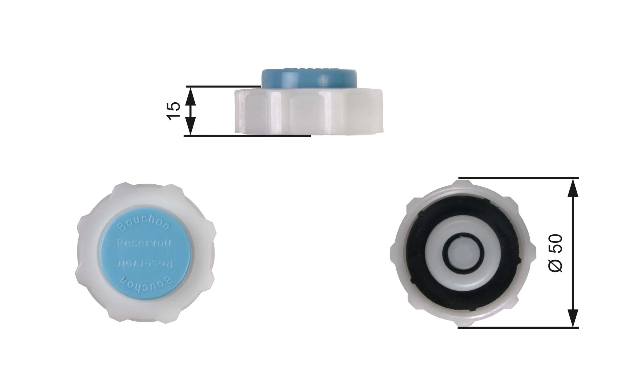 Cap, coolant tank RC221