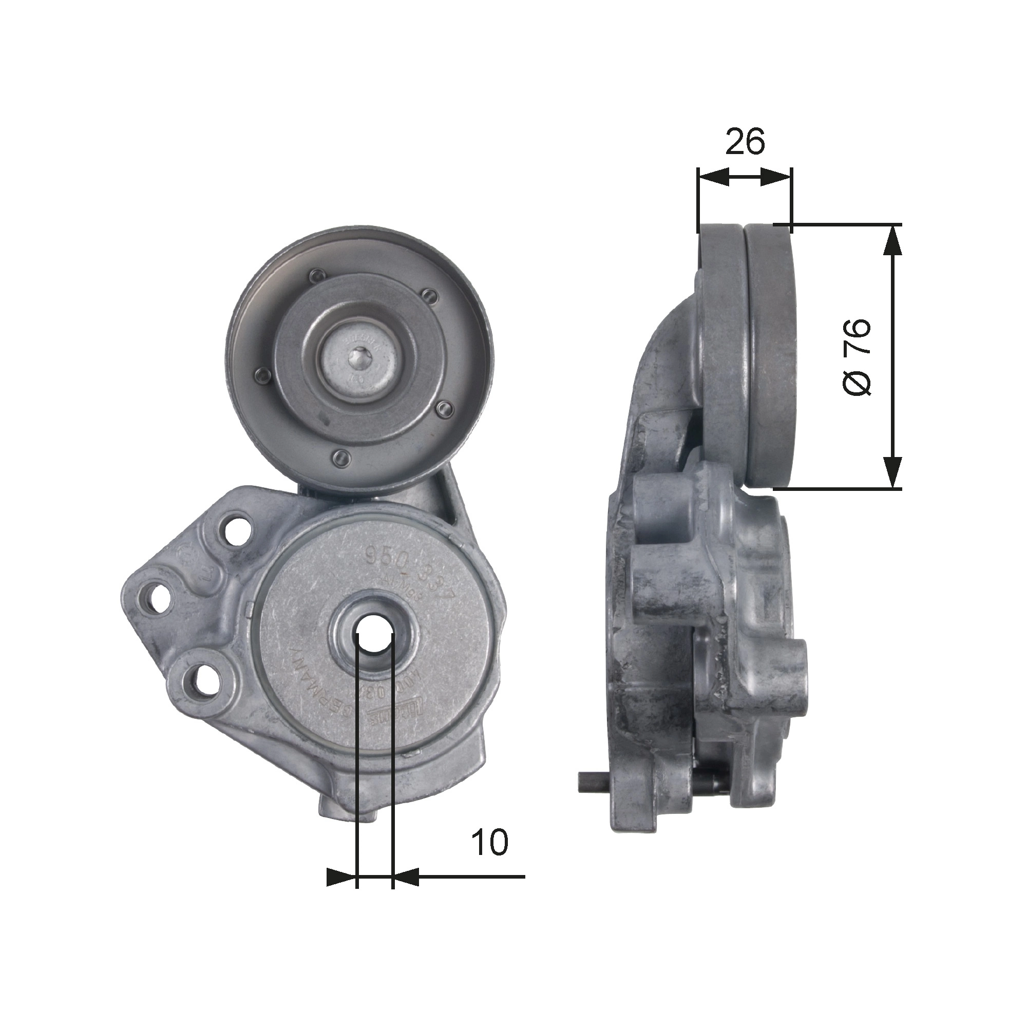 Belt Tensioner, V-ribbed belt DriveAlign™ T39173